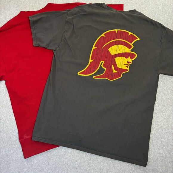 USC Trojans T Shirt Lot 2 Men's XL Gray Red University of Southern California - Picture 8 of 9